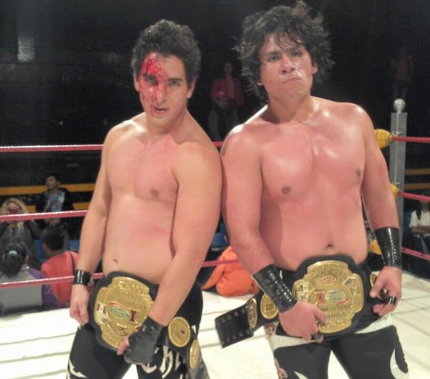 File:Chicano dany casas iwrg tag team champions.jpg