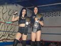 with Sexy Violencia as Tag Team Champions